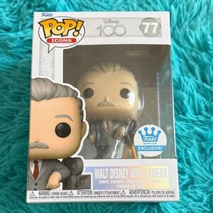 Funko Pop! Icons Exclusive Walt Disney Figure with Camera